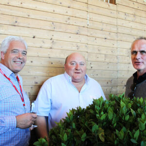 Angeregte Gespräche an der Gewerbeausstellung Beromünster, Stärne füfi