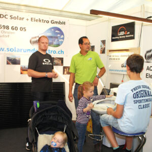 AC/DC Solar und Elektro GmbH an der Gewerbeausstellung Stärne füfi in Beromünster