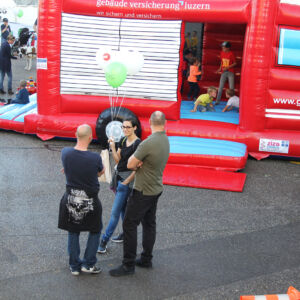 Gebäudeversicherung Luzern an der Gewerbeausstellung Stärne füfi in Beromünster