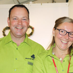 Lukas und Rita Steiger an der Gewerbeausstellung Stärne füfi in Beromünster