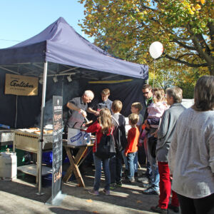 Stand der Metzgerei Galliker an der Gewerbeausstellung Stärne füfi in Beromünster
