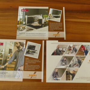 Den Flyer für den Küchenbauer Troxler hat die Firma Wallimann Druck in Beromünster gedruckt.