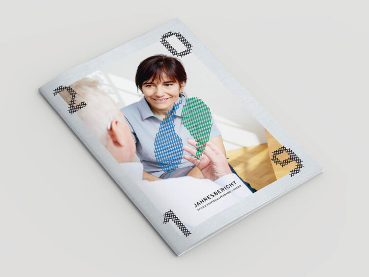 Der Jahresbericht von der Spitex wurde von Wallimann Druck produziert.