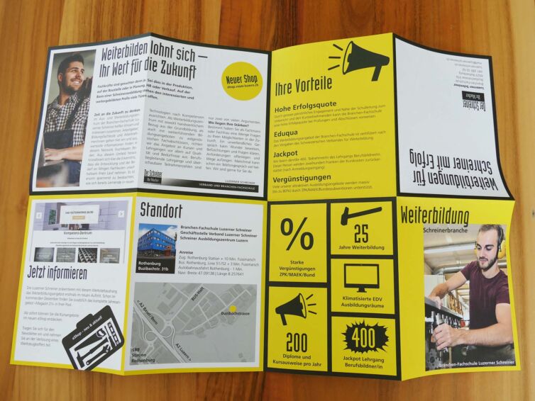 Weiterbildung für die Schreinerbranche, Der Schreiner Ihr Macher.