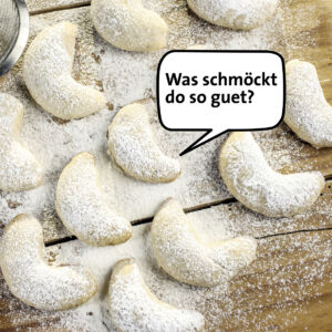 Duftkarte mit Vanillearoma von Wallimann Druck und Verlag AG.