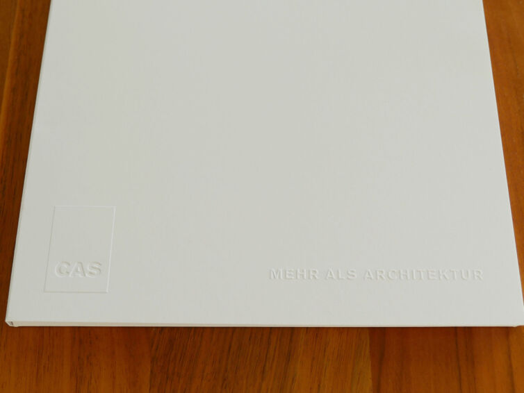 Mappe, CAS Architekten, Prägung