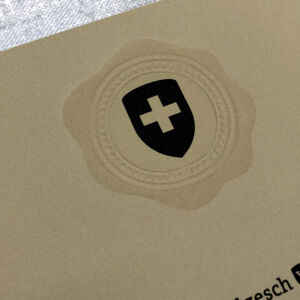 Weinkarte, Sandpapier, Prägung, Kraftpapier